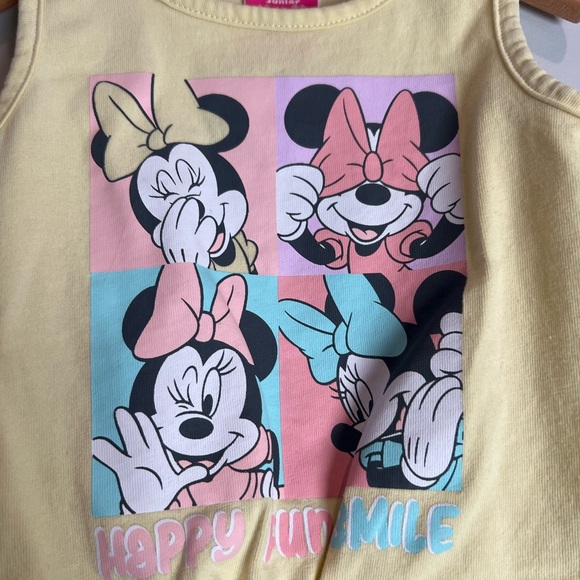 Disney Junior Minnie Mouse Summer Tank Top Yellow Size 3 Girls - Picture 2 of 6